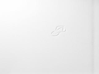 Close-up of a blind debossed pattern on white paper, showing subtle texture without ink.