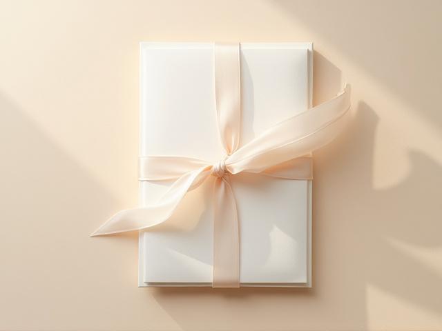 Vellum wrap with silk ribbon on a letterpress wedding invitation suite